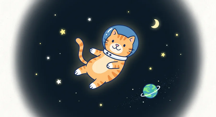 Кот в космосе